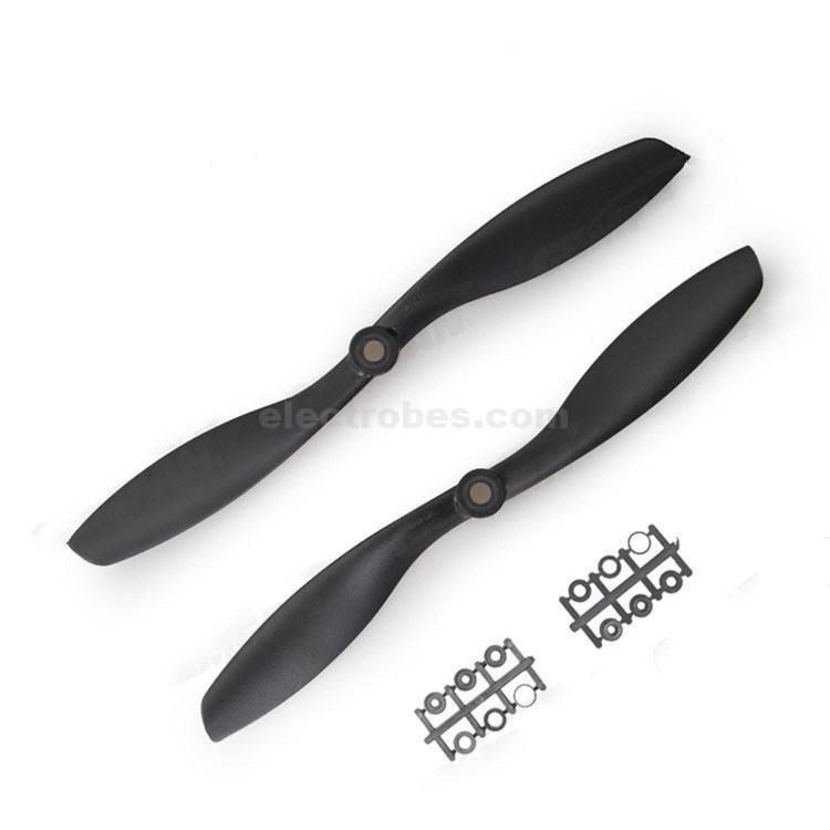 MECCANIXITY 6035 Propellers 6x3.5 Prop 2-Vane Fixed-Wing Orange Replacement Props With Adapter Rings For Airplane RC Plane, Pack Of 8