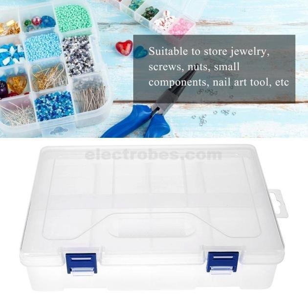 F-240 V240 8 Grids Portable Tool and Electronic Component Storage Box - Image 2