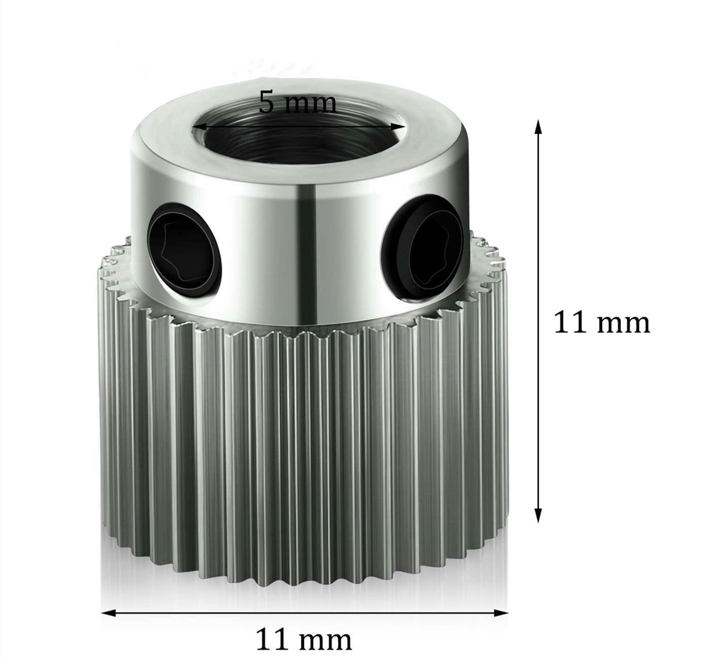 Extruder Pulley 36Teeth Bore 5mm Stainless Steel Drive Gear for 1.75mm at best price online in islamabad rawalpindi lahore peshawar faisalabad karachi hyderabad quetta wah taxila Pakistan