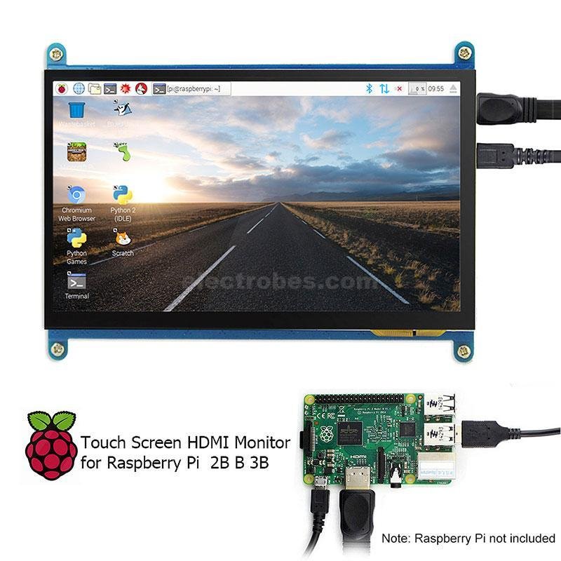 7 inch 1024 x 800 HDMI Capacitive Touch Screen LCD Display for Raspberry Pi - Image 2