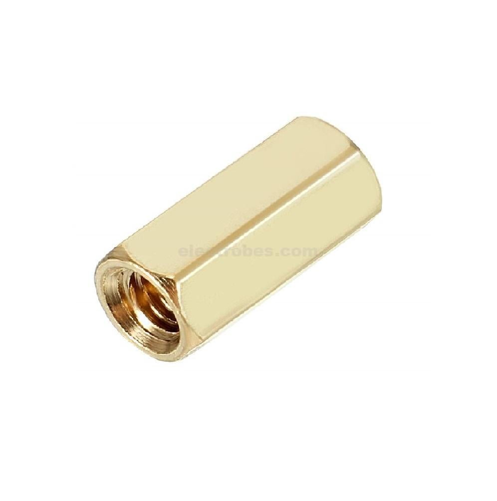 M3 38mm Female to Female Spacer Brass with screw for PCB - Image 2