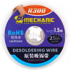 Mechanic 2.0mm De-soldering Braid Solder Remover Wick 1.5 Meters Long