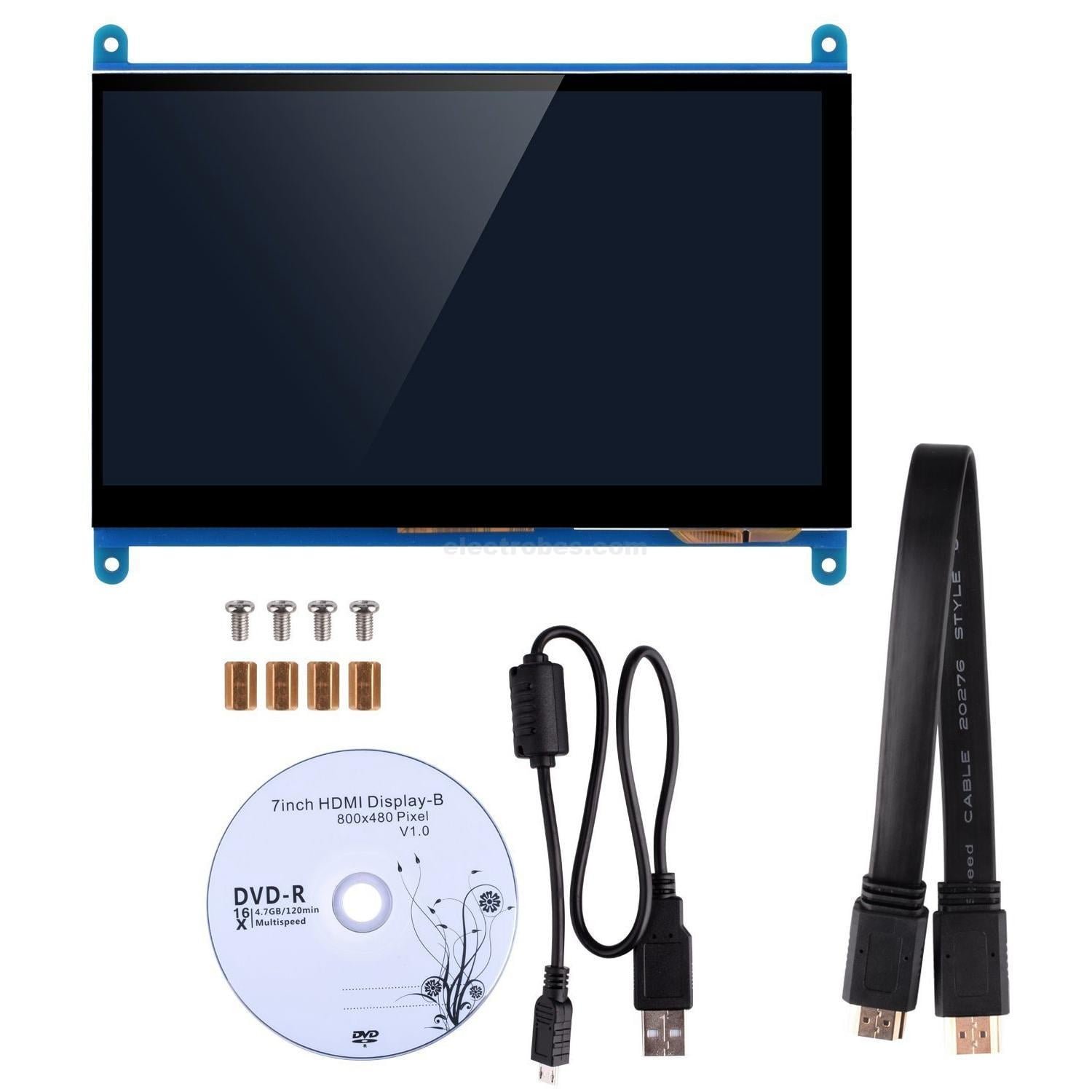 7 inch 1024 x 800 HDMI Capacitive Touch Screen LCD Display for Raspberry Pi - Image 4