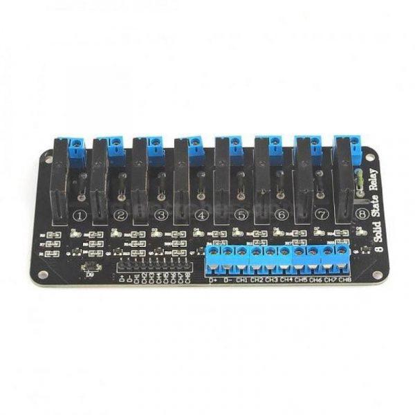 Solid State Relay Module 8 Channel DC 5V 2A SSR Module with Fuse Low Level Trigger 5v at best price online in islamabad rawalpindi lahore peshawar faisalabad karachi hyderabad quetta wah taxila Pakistan