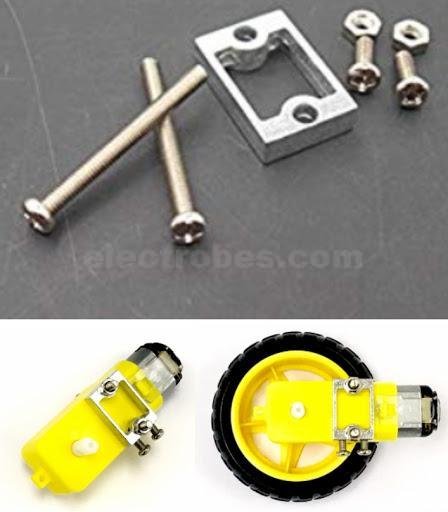 TT DC Gear Motor Bracket Holder Mount Car Robot at best price online in islamabad rawalpindi lahore peshawar faisalabad karachi hyderabad quetta wah taxila Pakistan