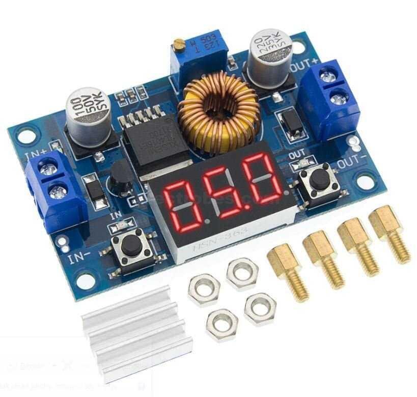 DC-DC XL4015 Adjustable Stepdown Module 5A 75W with 4 Bits Digital Display Voltmeter at best price online in islamabad rawalpindi lahore peshawar faisalabad karachi hyderabad quetta wah taxila Pakistan