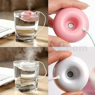Donut Shape Mini USB Mist Maker Air Humidifier Portable Diffuser - Image 2