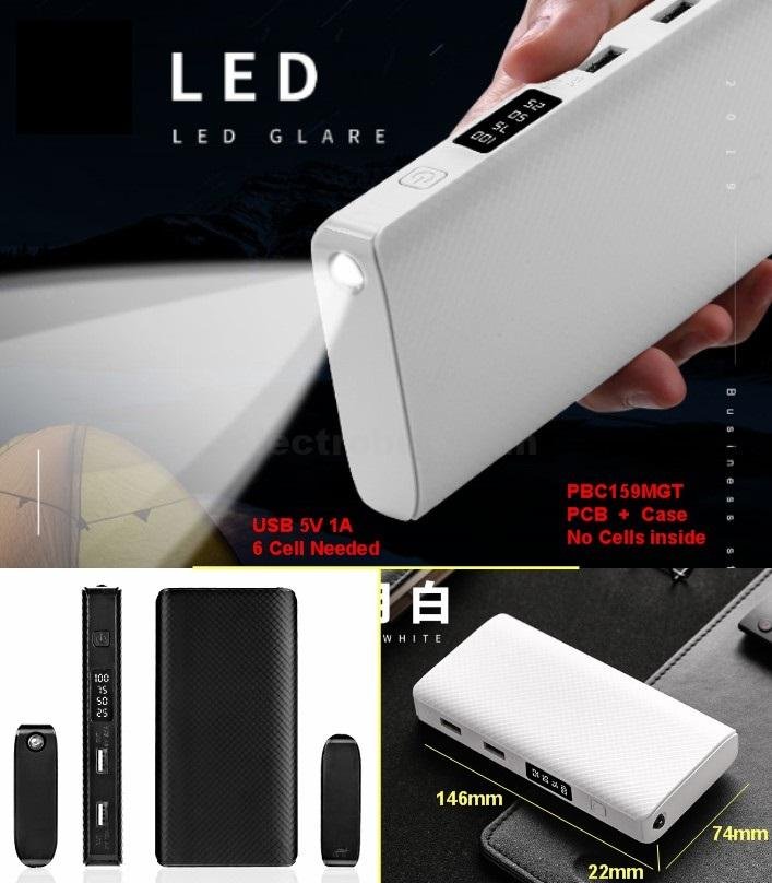 PBC159 Power Bank Housing with BMS, Digital Display, LED Torch, Battery Capacity Indication at best price online in islamabad rawalpindi lahore peshawar faisalabad karachi hyderabad quetta wah taxila Pakistan
