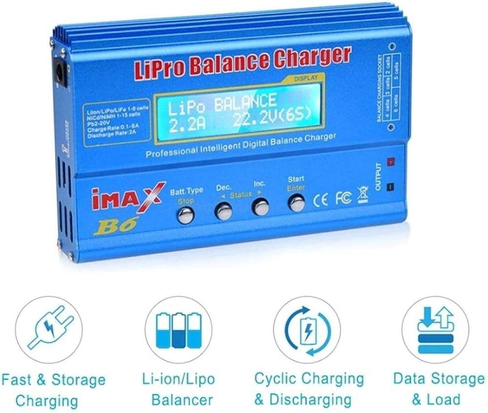 IMAX B6 DC 80W LIPO Battery Balance Charger 1s-6s lipo battery NiMh li-ion lead acid car battery charger at best price online in islamabad rawalpindi lahore peshawar faisalabad karachi hyderabad quetta wah taxila Pakistan