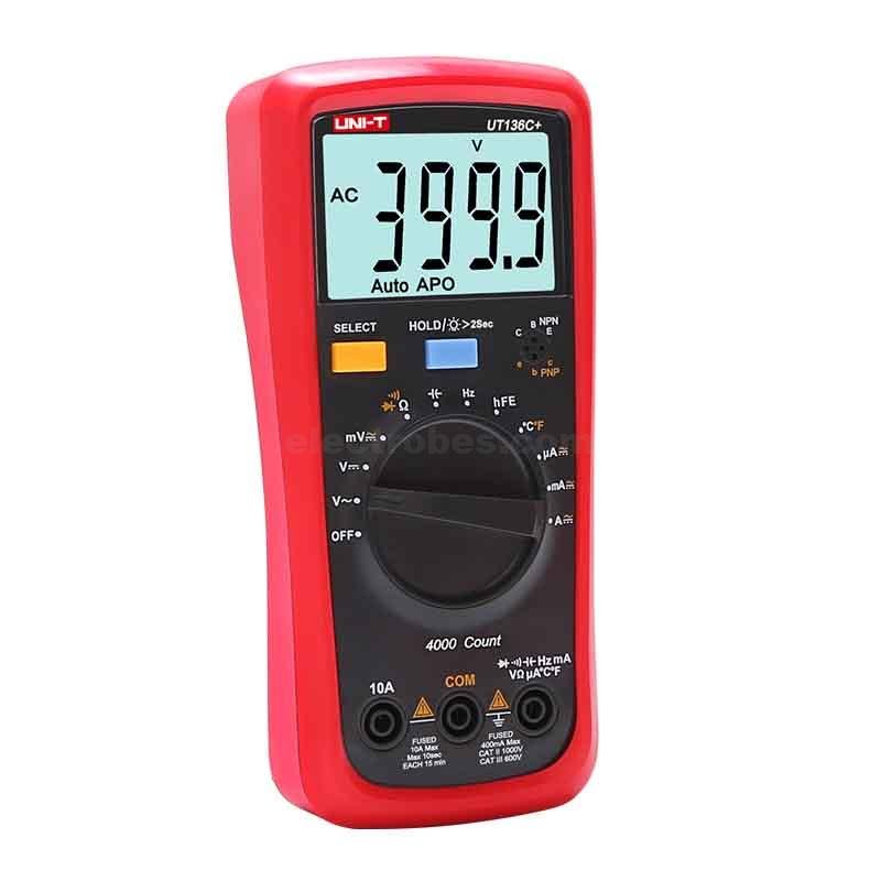 UNI-T UT136C+ Digital Multimeter Voltage Current Capacitance and Temperature Meter - Image 3