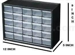 Plastic Drawer Box having 25 Sections - Image 5
