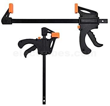 HS Tools Quick Grip 4-Inch Ratchet Bar Clamp Clip Kit Spreader Gadget Tool DIY Hand Woodworking F Clamp - Image 2