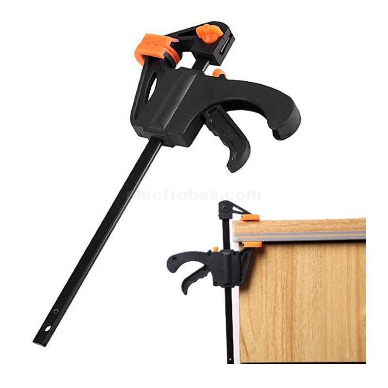 HS Tools Quick Grip 4-Inch Ratchet Bar Clamp Clip Kit Spreader Gadget Tool DIY Hand Woodworking F Clamp
