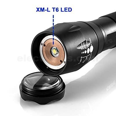 LED Flashlight XML-T6 Tactical Flashlight Mini Torch Waterproof Pocket Flashlight - Image 5