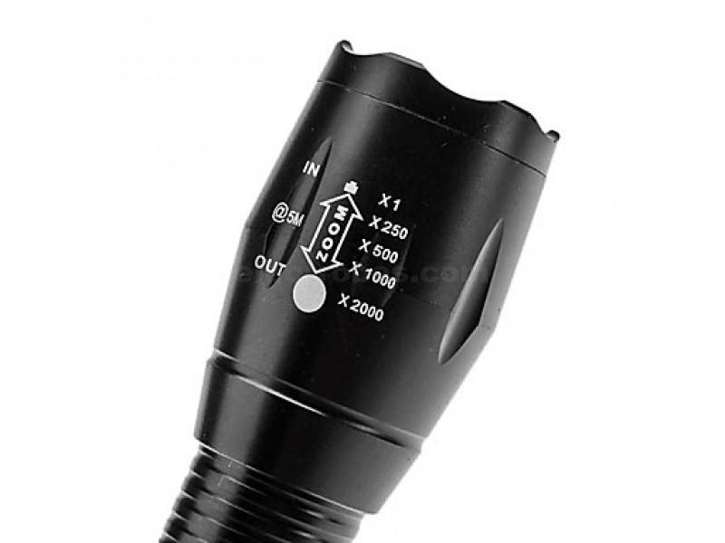 LED Flashlight XML-T6 Tactical Flashlight Mini Torch Waterproof Pocket Flashlight - Image 2