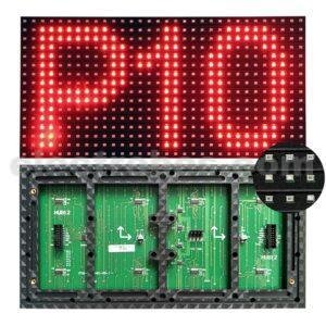 P10 SMD Single Red Color Led Panel Display Module 32x16cm 320x160mm