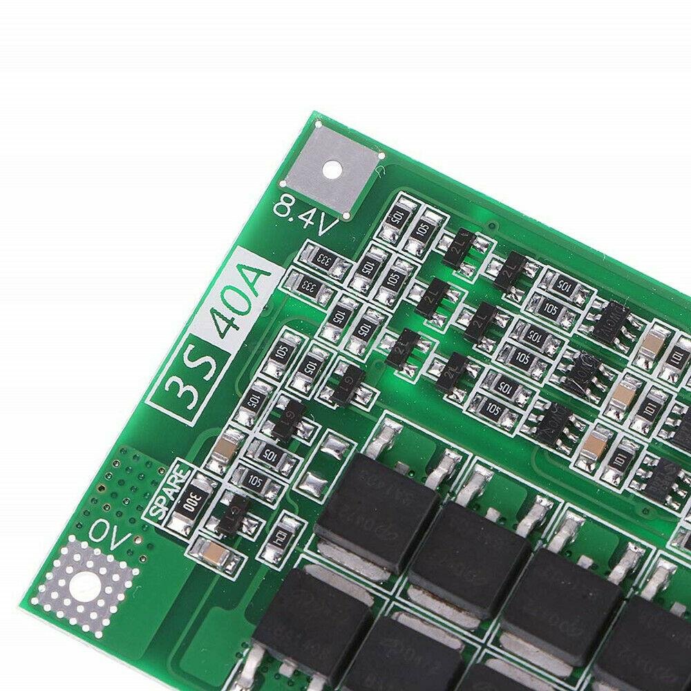 3S 40A 12.6V Cell 18650 Li-ion Lithium Battery Charging BMS Board Balanced Charging Module - Image 3