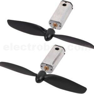 CW and CCW N50 DC motor with blade High-speed High torque Aircraft Glider 3.7V DC Motor - Pair