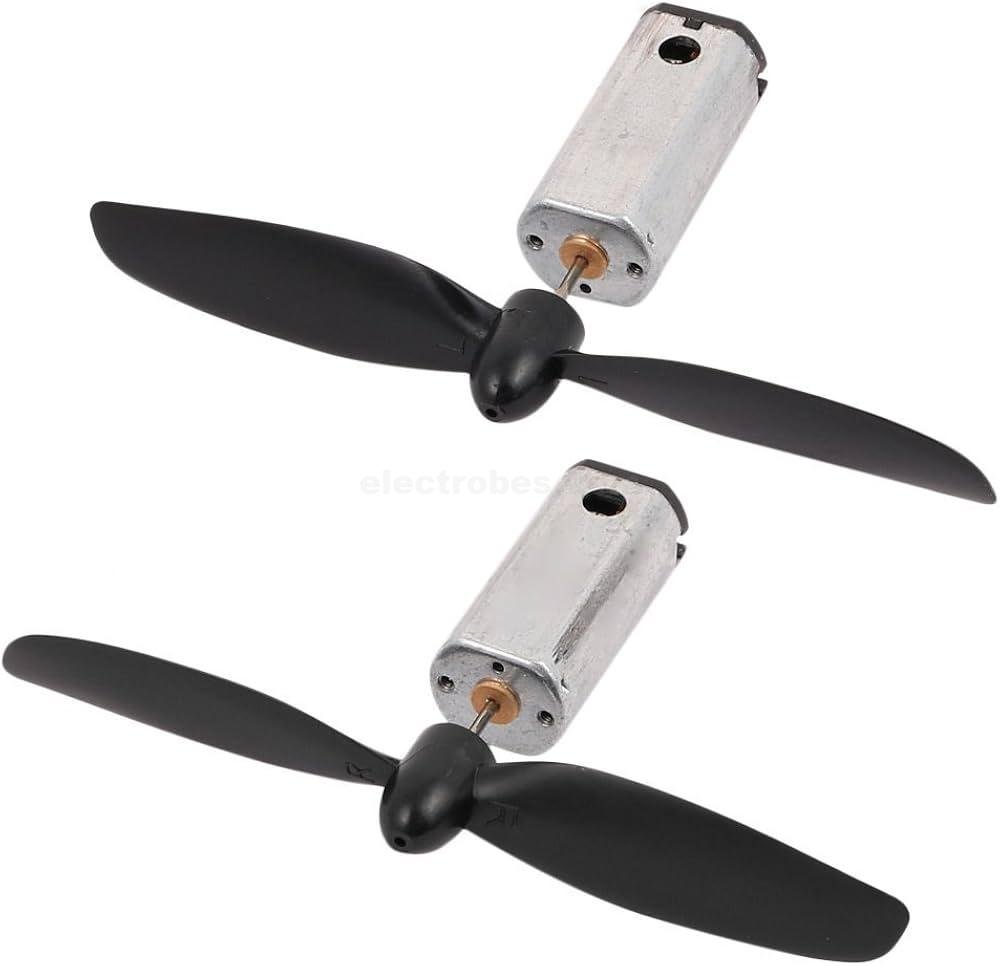 CW and CCW N50 DC motor with blade High-speed High torque Aircraft Glider 3.7V DC Motor - Pair