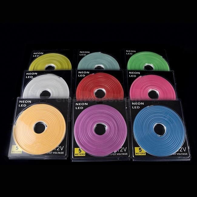 Neon Flexible LED Light Strip IP65 (100 LED/1m 5m roll) 12V DC - Image 8