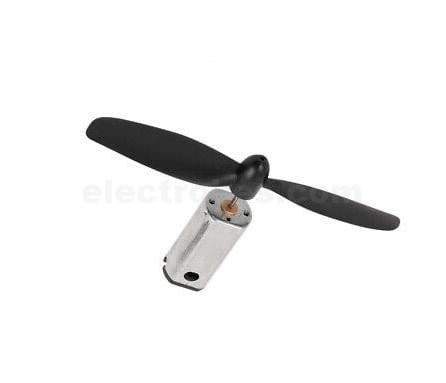 CW and CCW N50 DC motor with blade High-speed High torque Aircraft Glider 3.7V DC Motor - Pair - Image 4