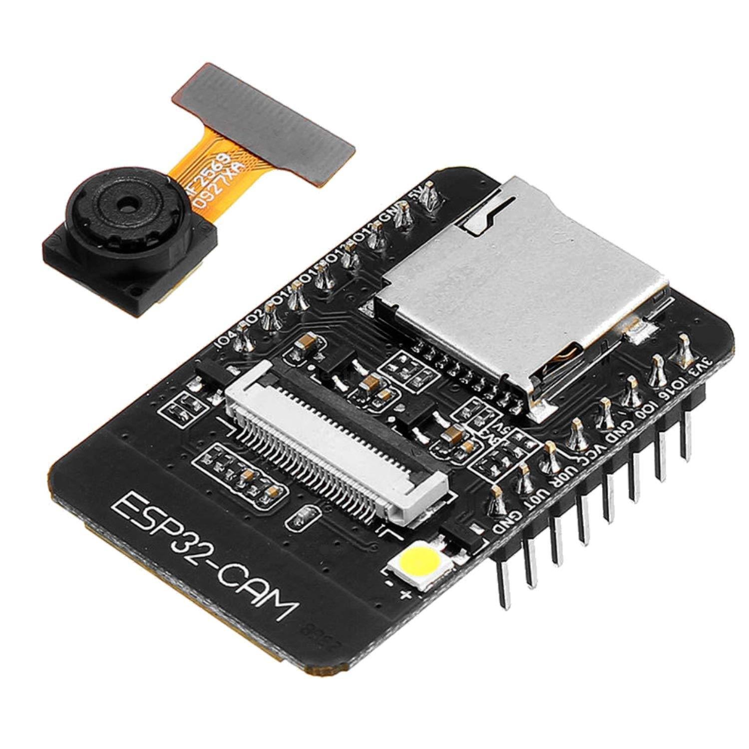 ESP32-CAM WiFi Bluetooth Development Board Module OV2640 2MP Camera Module ESP32 5V Dual-core 32-bit CPU with Camera Module at best price online in islamabad rawalpindi lahore peshawar faisalabad karachi hyderabad quetta wah taxila Pakistan