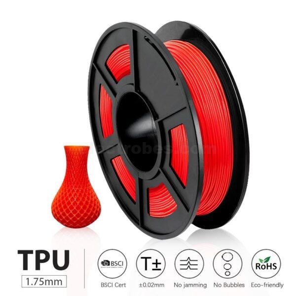 electrobes tpu filament for 3d printer in pakistan 0.5kg and 1 kg roll red