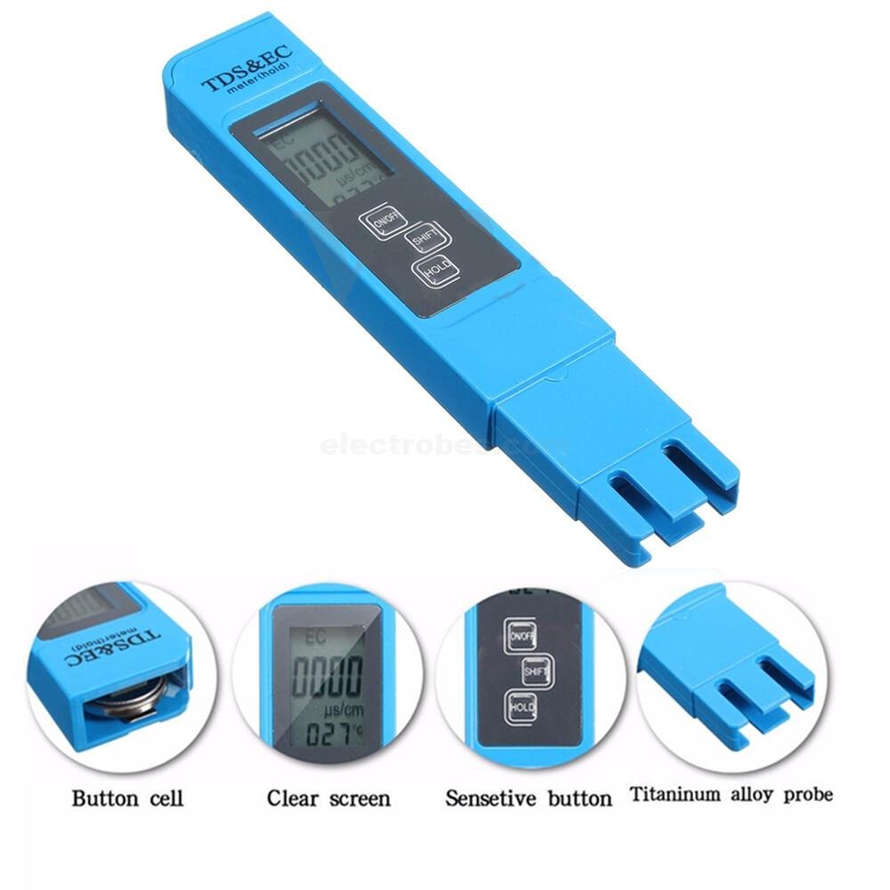 Digital Water Quality Tester TDS EC Meter Range 0-9990 Multifunctional Water Purity Temperature Meter TEMP PPM Tester at best price online in islamabad rawalpindi lahore peshawar faisalabad karachi hyderabad quetta wah taxila Pakistan