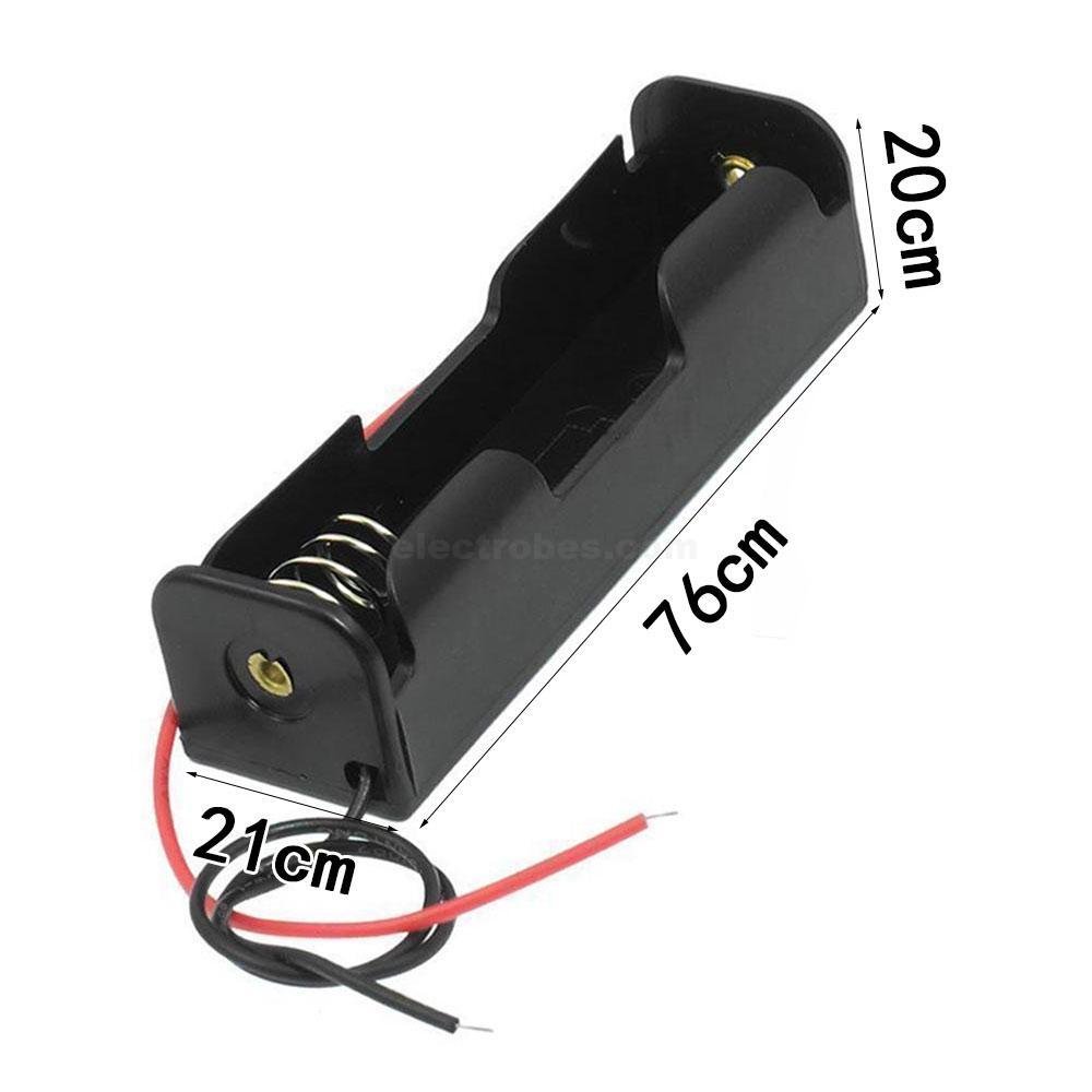 1S 3.7V 18650 Battery Case Cell Holder Single Cell For Rechargeable Li-ion Battery Storage with Spring - Image 4
