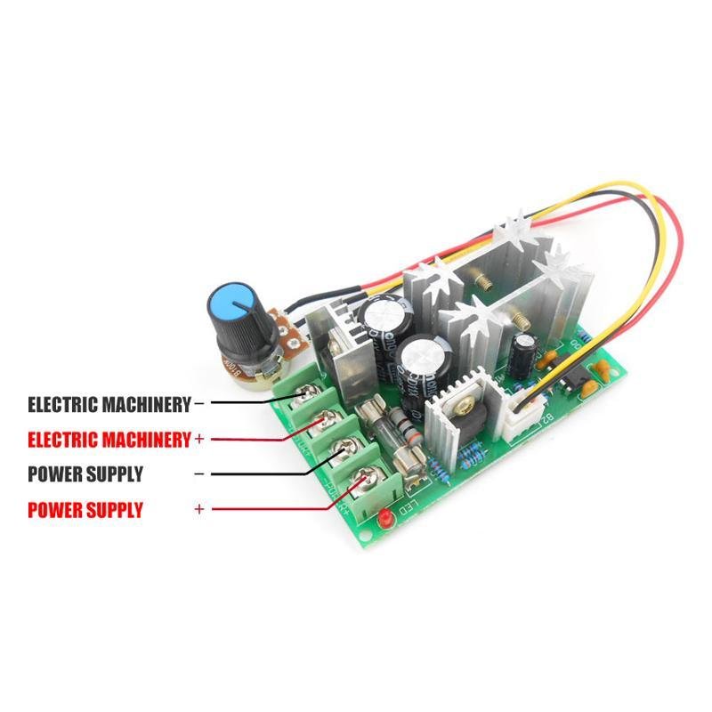 PWM DC Motor Speed Controller Switch DC 20A Current Voltage Regulator 10-60V PWM High Power Drive Module 60A 12V 24V 36V 48V - Image 4