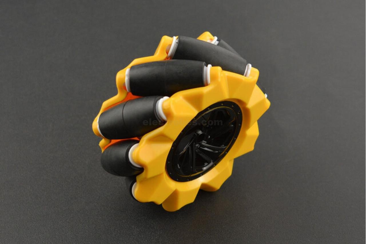 Mecanum Wheel, 80mm Omni-Directional for Smart Robot Car Right and Left Pair