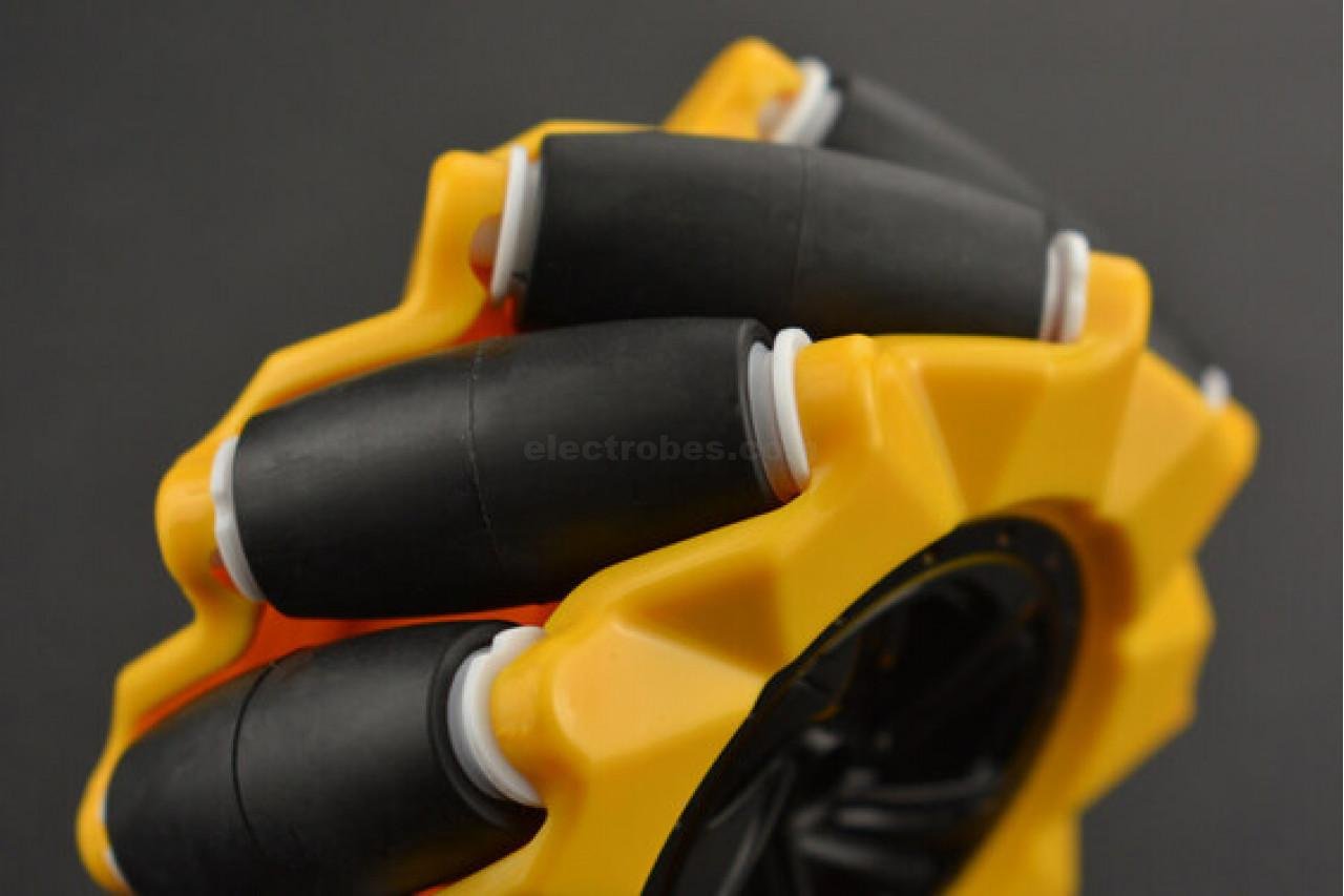 Mecanum Wheel, 80mm Omni-Directional for Smart Robot Car Right and Left Pair - Image 4