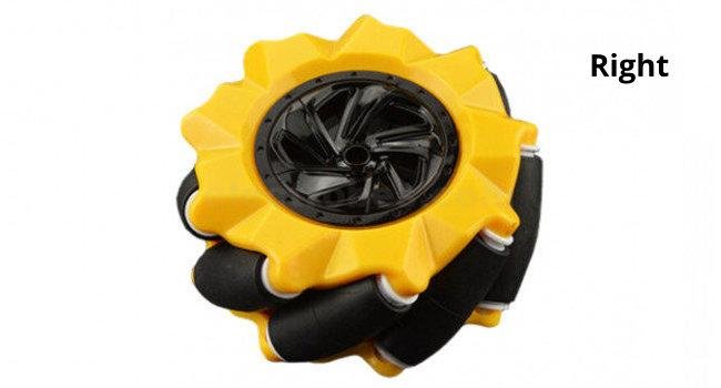 Mecanum Wheel, 80mm Omni-Directional for Smart Robot Car Right and Left Pair - Image 2