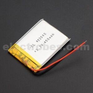 450mAh 3.7V 1S Rechargeable lithium-ion battery li ion Lithium Polymer li-ion Lipo battery