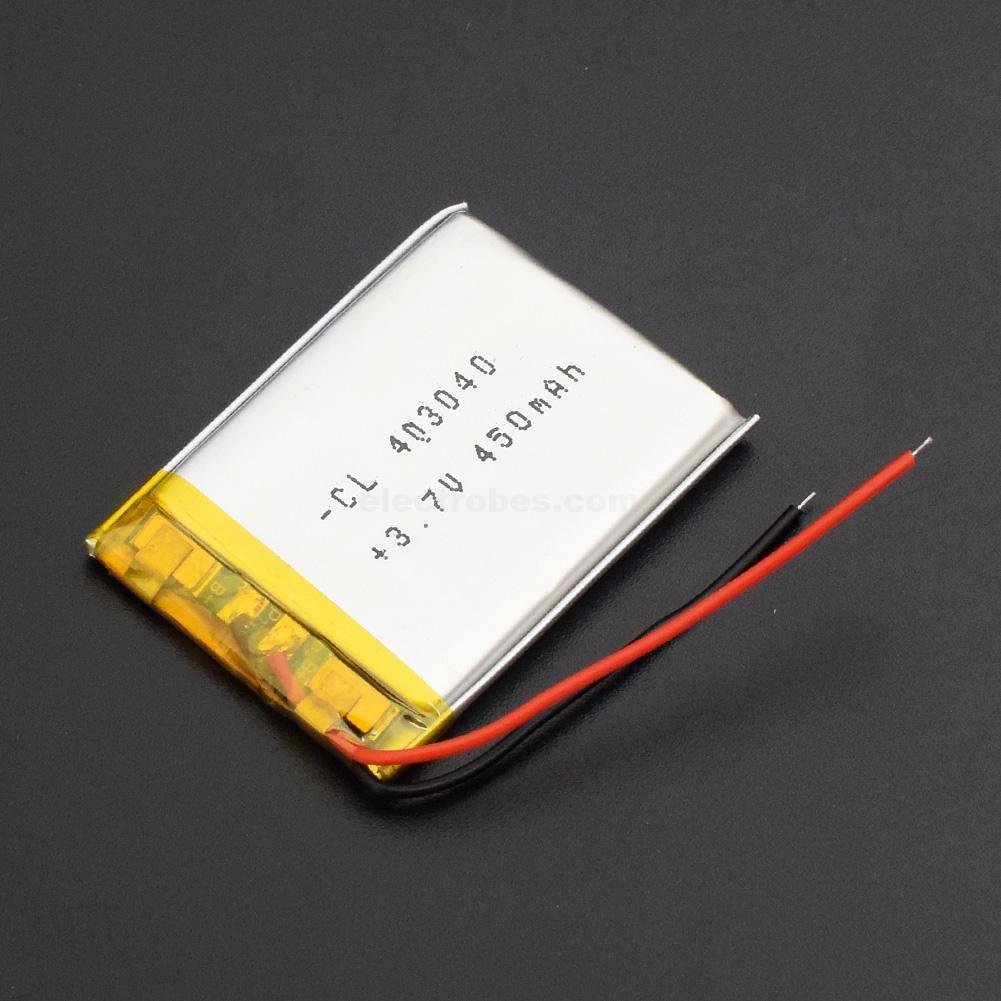 450mAh 3.7V 1S Rechargeable lithium-ion battery li ion Lithium Polymer li-ion Lipo battery