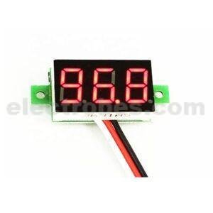 DC 0-100V 3-Wire 0.28" Voltmeter 3-Digit LED Display Panel Volt Meter Voltage Tester