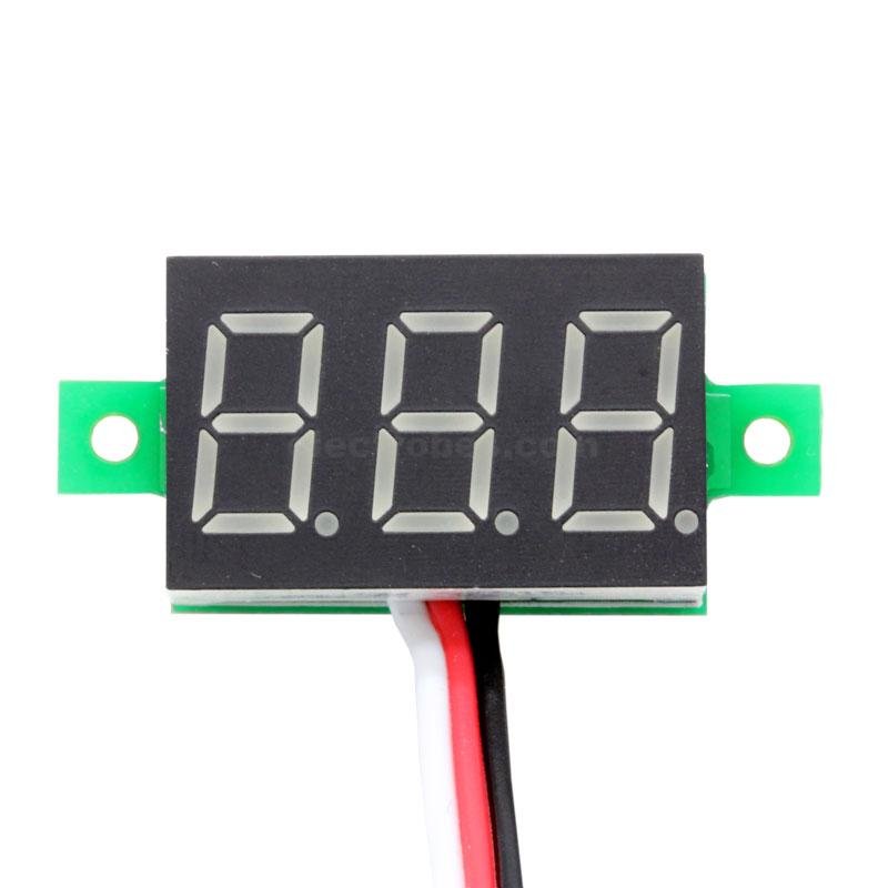DC 0-100V 3-Wire 0.28" Voltmeter 3-Digit LED Display Panel Volt Meter Voltage Tester - Image 4