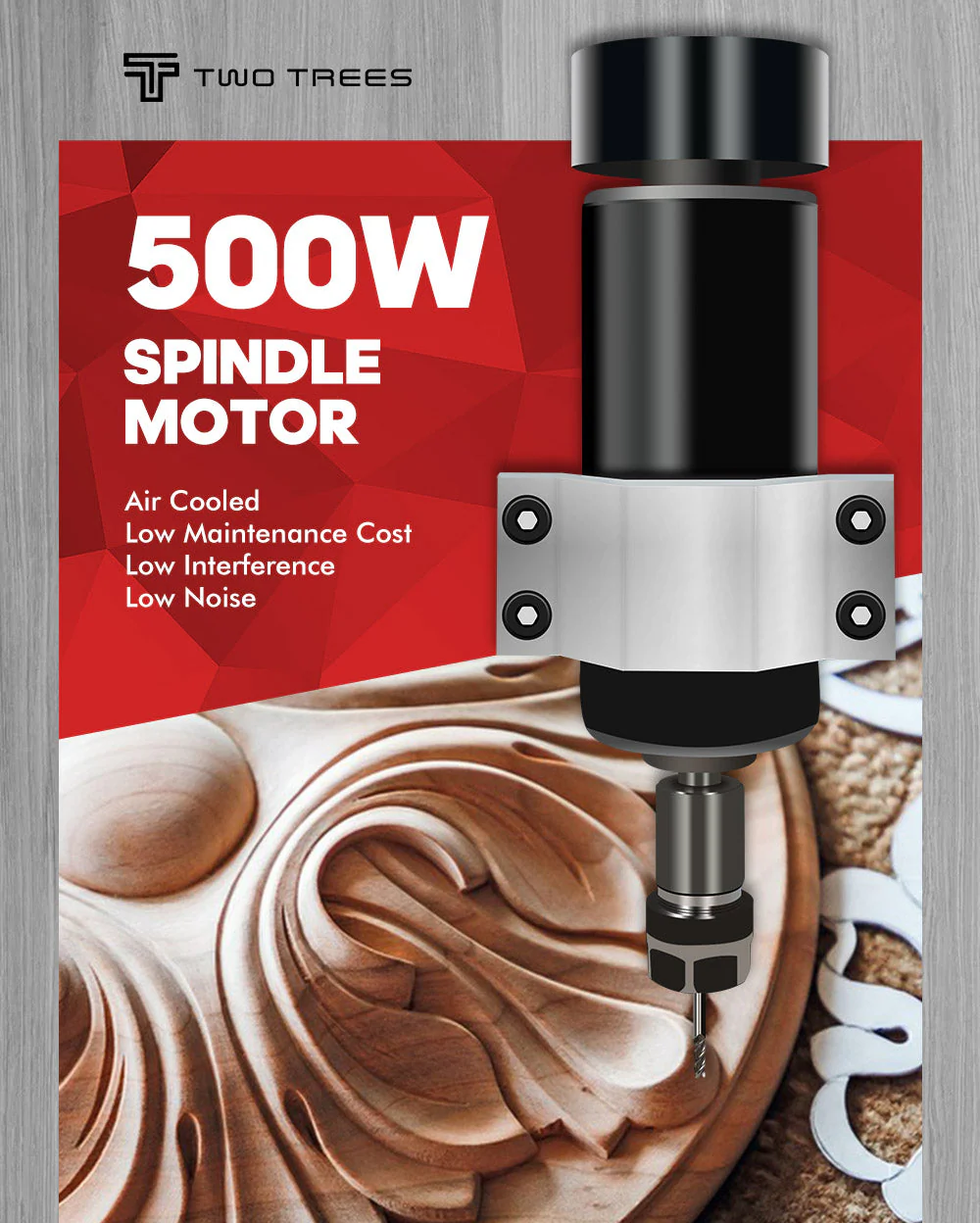 Buy 300W Air-cooled DC Spindle Motor with Mounting Bracket for Engraving online at best price and delivery in islamabad rawalpindi lahore peshawar faisalabad karachi hyderabad quetta wah taxila multan sialkot mardan Pakistan 