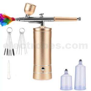 Airbrush Compressor With USB Rechargeable Portable Hair Spray Gun at best price online in islamabad rawalpindi lahore peshawar faisalabad karachi hyderabad quetta wah taxila Pakistan