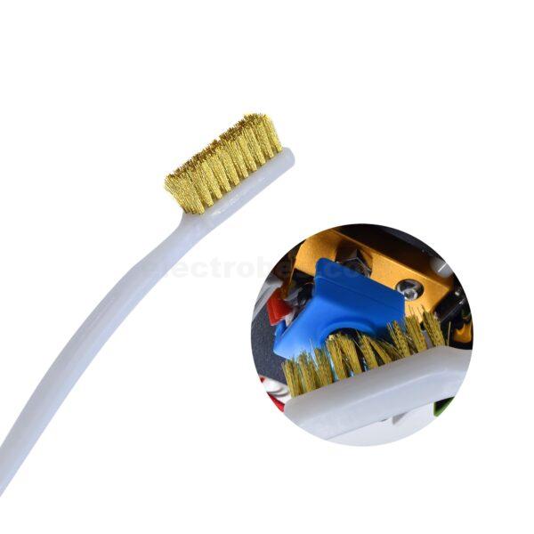 3D Printer Cleaner Tool Copper Wire Toothbrush Copper Brush Handle For Nozzle Block Hotend Cleaning Hot Bed Cleaning Part