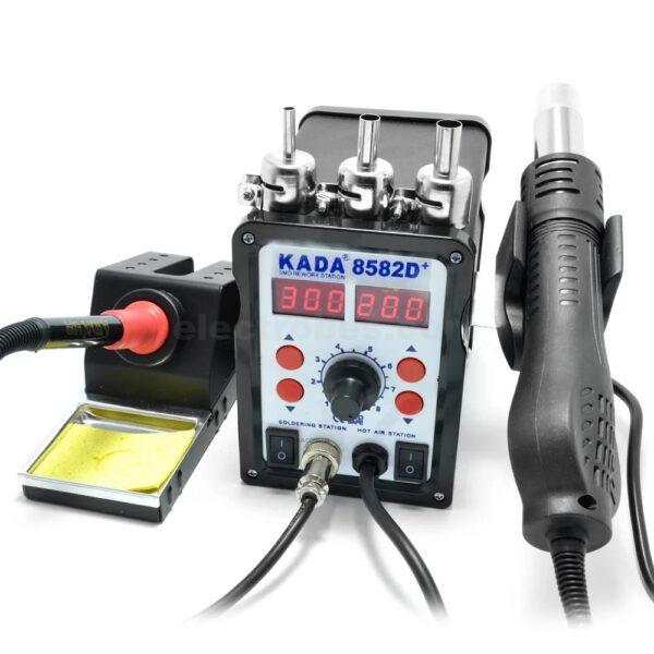 KADA 8582D+ 2 in 1 Digital Hot Air and Soldering Station SMD SMT Rework Station in pakistan