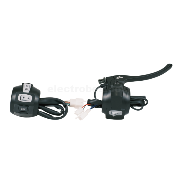 Throttle handle bar with indicator light dim high switches and brake lever for electric bike e-bike at best price online in islamabad rawalpindi lahore karachi multan sukkur skardu peshawar taxila wah gujranwala faisalabad hyderabad quetta pakistan