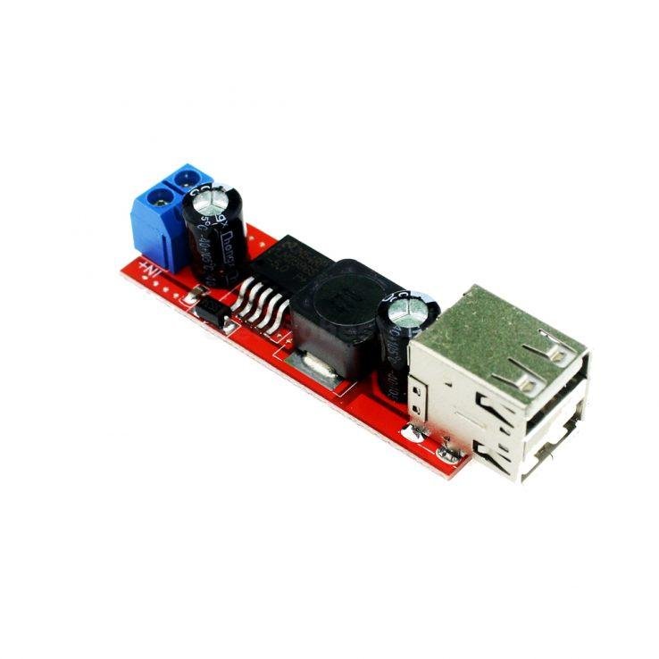 LM2596 DC 6V-40V To 5V 3A Double USB Charge DC-DC Step-down Converter Module at best price online in islamabad rawalpindi lahore karachi peshawar multan wah taxila faisalabad quetta Pakistan