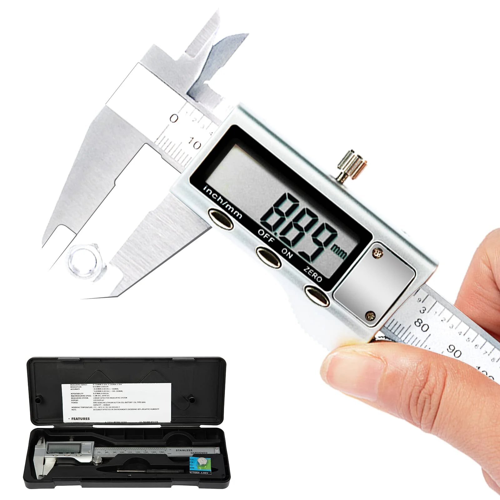Buy Metal 6-Inch 150mm Stainless Steel Digital Vernier Caliper online at best price and delivery in islamabad rawalpindi lahore peshawar faisalabad karachi hyderabad quetta wah taxila multan sialkot mardan Pakistan