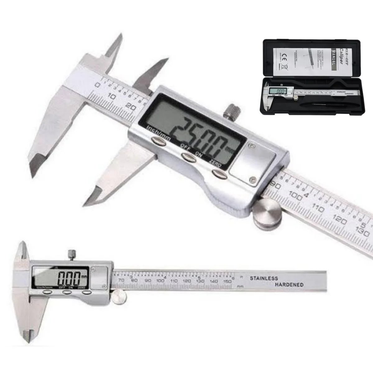 Buy Metal 6-Inch 150mm Stainless Steel Digital Vernier Caliper online at best price and delivery in islamabad rawalpindi lahore peshawar faisalabad karachi hyderabad quetta wah taxila multan sialkot mardan Pakistan