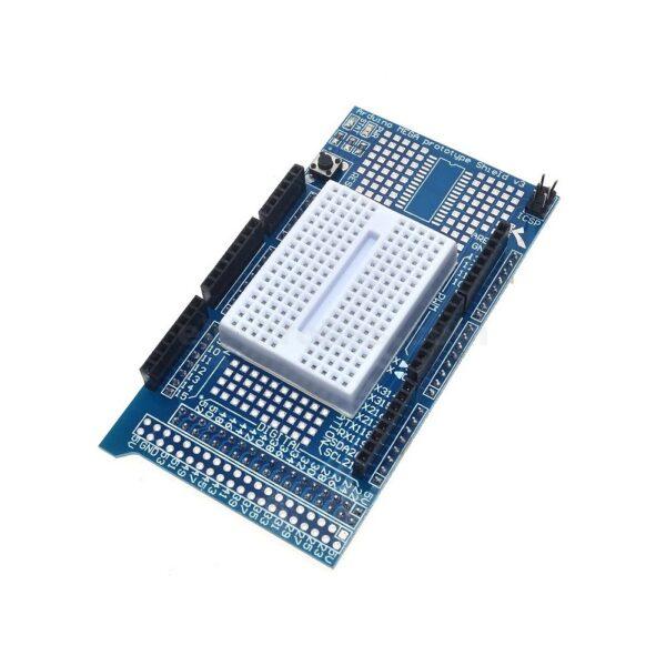 Prototyping Prototype Shield with Mini Breadboard compatible with Arduino MEGA 2560 R3 at best price online in islamabad rawalpindi lahore peshawar faisalabad karachi hyderabad quetta wah taxila Pakistan