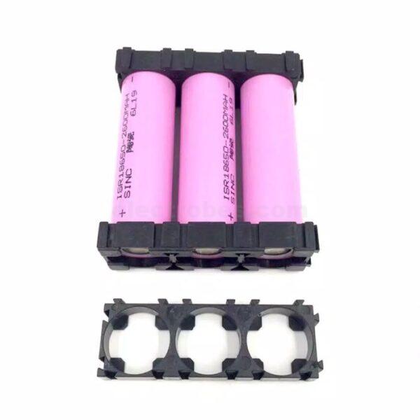 18650 Lithium Ion Cell Triple Battery Holder Bracket for DIY Battery Pack at best price online in islamabad rawalpindi lahore karachi multan sukkur skardu peshawar taxila wah gujranwala faisalabad hyderabad quetta pakistan