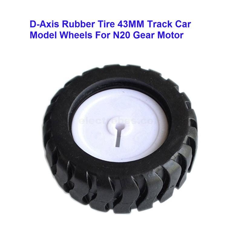 N20 Mini Rubber Toy wheels Tires In DC Motor With Diameter 43MM And Mounting Hole 3MM D-Axis at best price online in islamabad rawalpindi lahore karachi multan sukkur skardu peshawar taxila wah gujranwala faisalabad hyderabad quetta pakistan