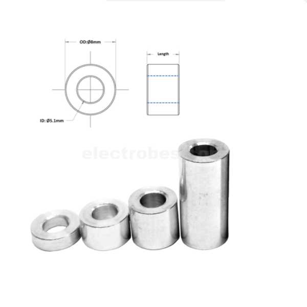 round aluminium spacers for 3d printer and cnc machines in pakistan at best price online in islamabad rawalpindi lahore karachi multan sukkur skardu peshawar taxila wah gujranwala faisalabad hyderabad quetta pakistan