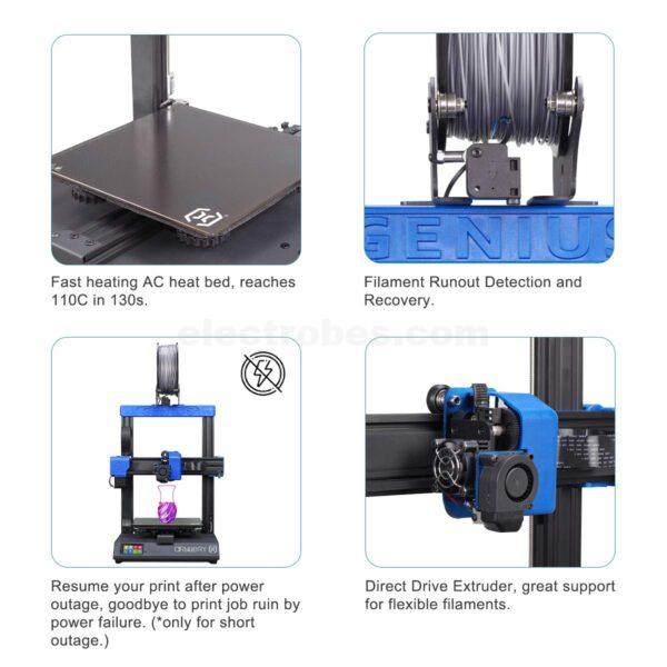 artillery genius pro fdm type 3d printer 220x220x250mm larger bed size with filament runout detector sensor dual extruder fans titan direct drive extruder high quality best build 3d printer in pakistan at best price online in islamabad rawalpindi lahore peshawar faisalabad karachi hyderabad quetta wah taxila Pakistan